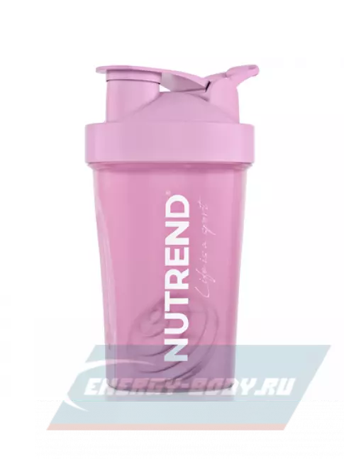  NUTREND Шейкер Nutrend розовый, Жизнь - это спорт 400 мл.