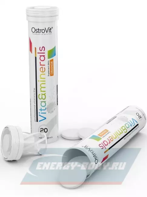  OstroVit Vita-Minerals 20 шипучих таблеток, Апельсин