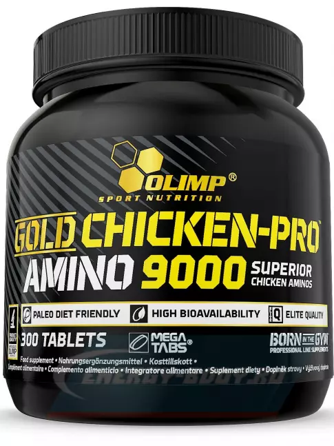 Аминокислотны OLIMP Gold Chicken-pro Amino 9000 Mega Tabs 300 таблеток, Нейтральный