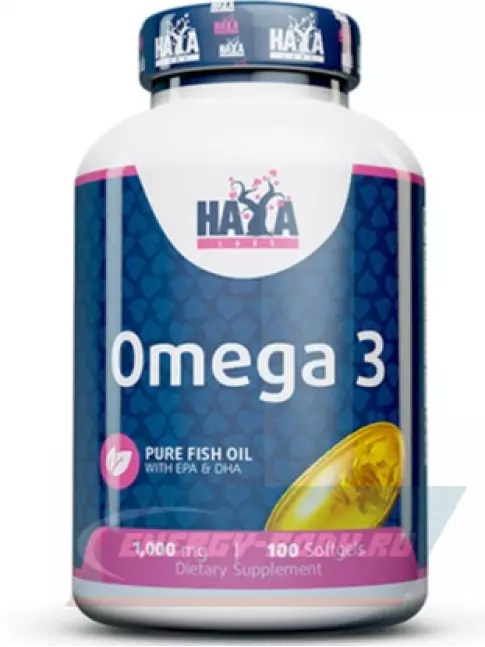 Omega 3 Haya Labs Omega 3 1000 mg 100 капсул Omega 3 Haya Labs Omega 3 1000 mg 100 капсул