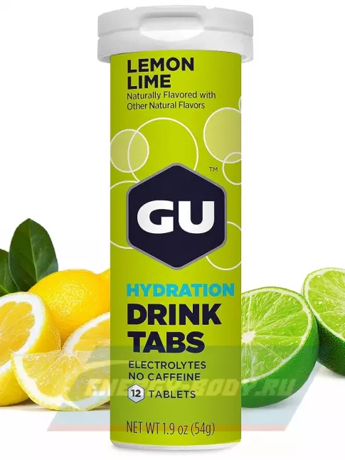  GU ENERGY GU HYDRATION DRINK TABS 2 x 12 таб, Лимон-Лайм