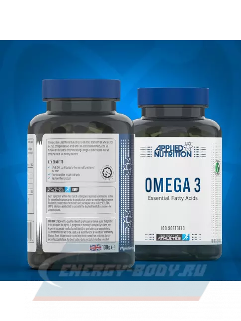 Omega 3 APPLIED NUTRITION Omega 3 Fish Oil 1000mg 100 мягких капсул