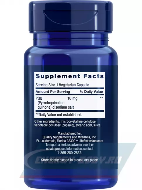  Life Extension PQQ Caps 10 mg 30 капсул
