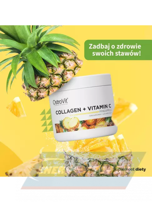 COLLAGEN OstroVit Collagen+Vitamin C 200 г, Ананас