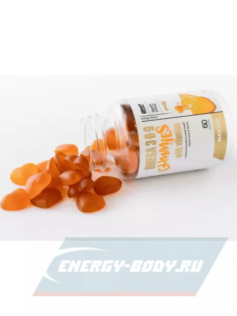 Omega 3 MAXLER Omega 3-6-9 Gummies 60 мармеладок, Апельсин