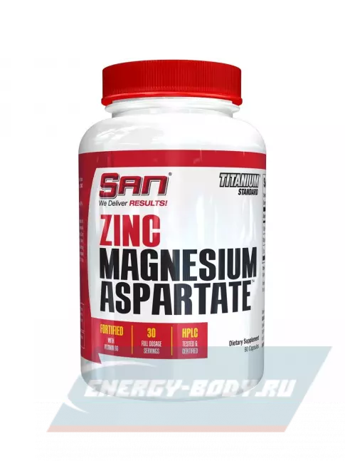  SAN ZMA (Zinc Magnesium Aspartate) 90 капсул