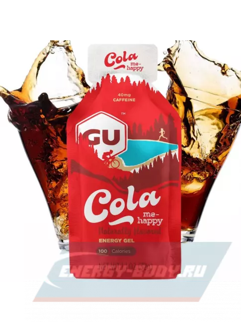 Энергетический гель GU ENERGY GU Original Energy Gel 40mg caffeine 4 x 32 г, Кола