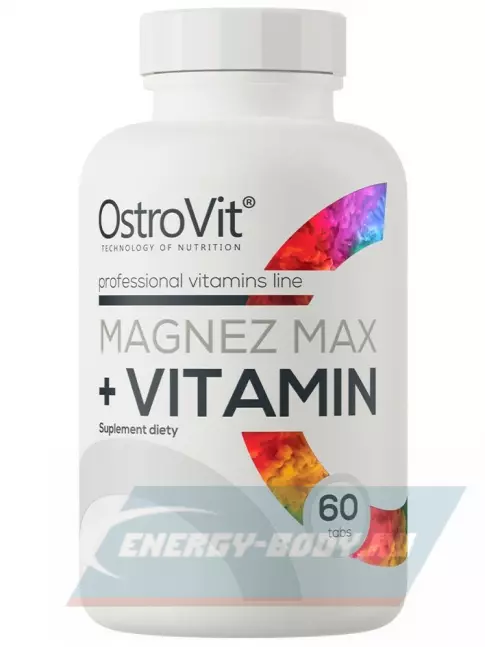  OstroVit Magnez MAX + Vitamin 60 таблеток