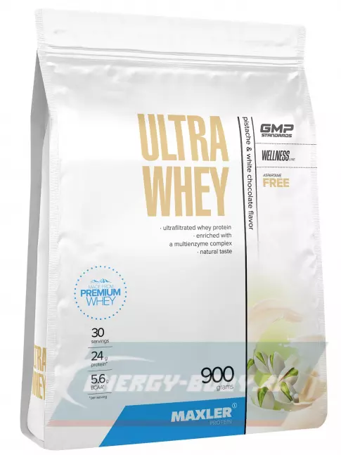  MAXLER Ultra Whey 900 г, Фисташка-белый шоколад
