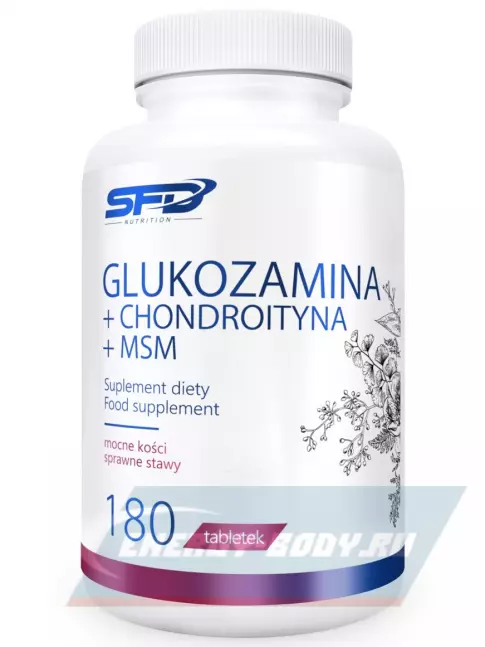Суставы, связки SFD Glukozamina+Chondroityna +MSM 180 таблеток