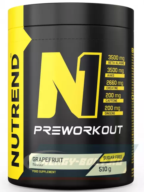 Предтерник NUTREND N1 PRE-WORKOUT 510 г, Грейпфрут