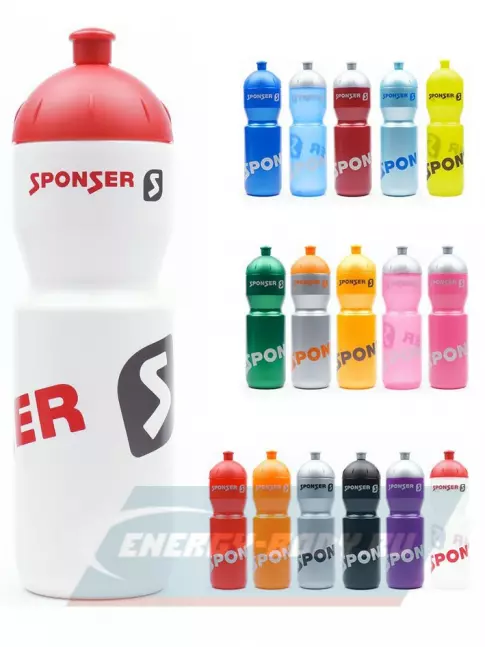  SPONSER BOTTLE 500ML COLORED 500 мл, Красный, розовый