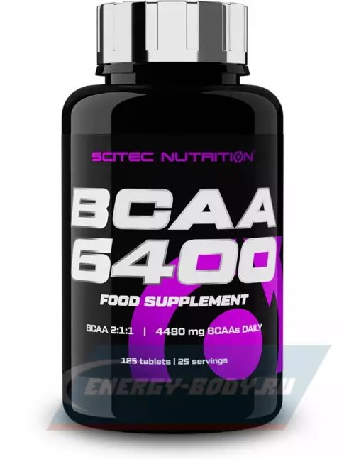 ВСАА Scitec Nutrition BCAA 6400 125 таблеток ВСАА Scitec Nutrition BCAA 6400 125 таблеток