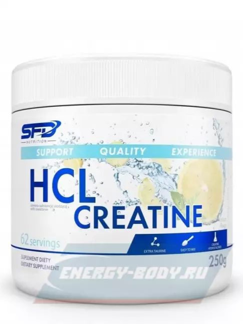  SFD HCL Creatine 250 г, Лимон