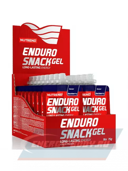 Энергетический гель NUTREND EnduroSnack саше 16 x 75 г, Ежевика