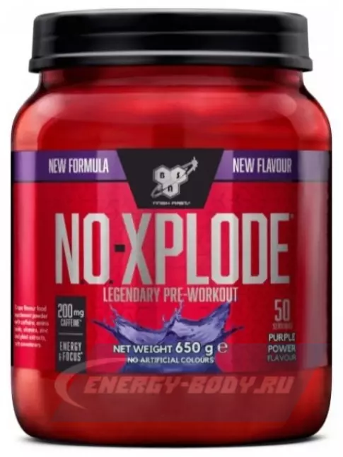 Предтерник BSN NO-XPLODE 3.0 New 650 г, Фиолетовая сила