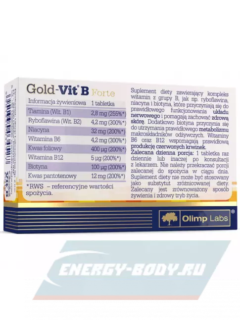  OLIMP Gold-Vit B Forte 60 таблеток