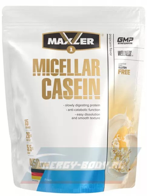  MAXLER Micellar Casein 450 г, Попкорн