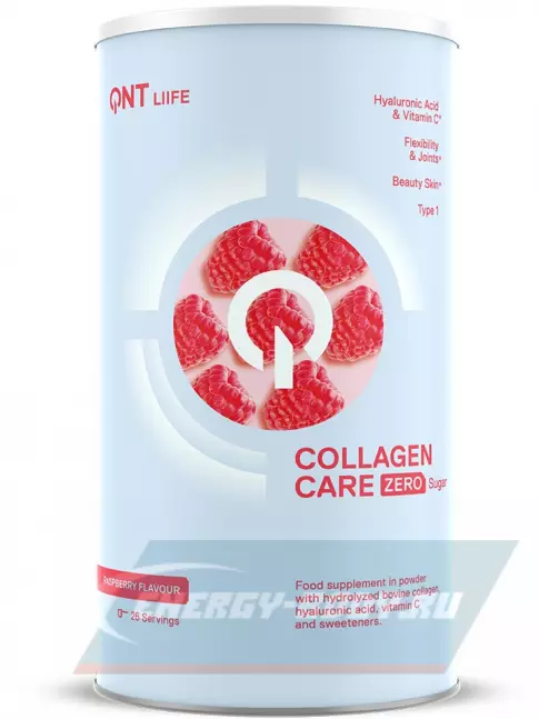 COLLAGEN QNT Life Collagen Care Zero 390 г, Малина