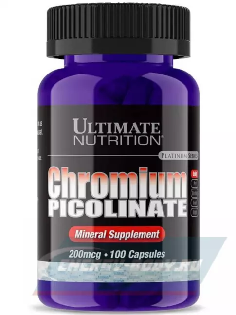 Минералы Ultimate Nutrition CHROMIUM PICOLINATE 200 mcg 100 капсул, нейтральный