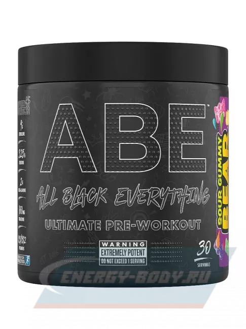 Предтерник APPLIED NUTRITION ABE - PRE-WORKOUT 315 г, Кислый Мармелад