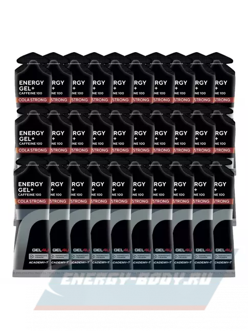Энергетический гель GEL4U Energy GEL + Caffeine 100 30 x 60 г, Кола