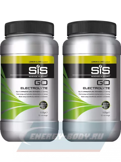  SCIENCE IN SPORT (SiS) GO Electrolyte Powder 2 x 500 г, Лимон-Лайм
