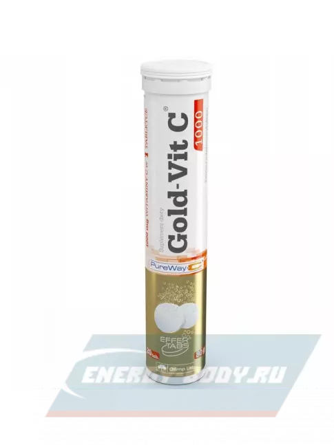  OLIMP Gold-Vit C 1000 20 шипучих таблеток, Апельсин