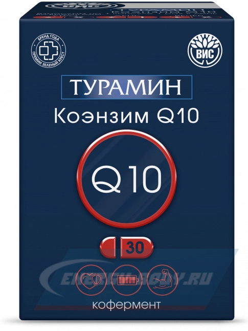 Турамин Коэнзим Q10 30 капсул Турамин Коэнзим Q10 30 капсул