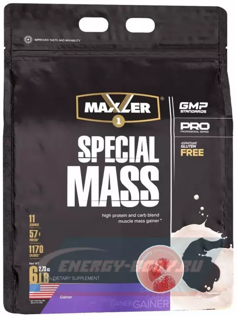 Гейнер MAXLER Special Mass Gainer 2730 г, Клубника