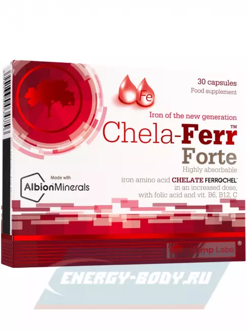 Минералы OLIMP Chela-Ferr Forte 30 капсул Минералы OLIMP Chela-Ferr Forte 30 капсул