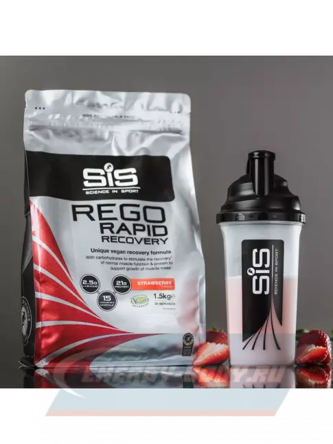 Предтерник SCIENCE IN SPORT (SiS) REGO Rapid Recovery 1500 г, Клубника