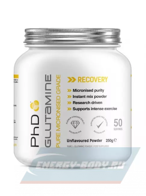 Глютамин PhD Nutrition Micronised Pharmaceutical L-Glutamine 250 г