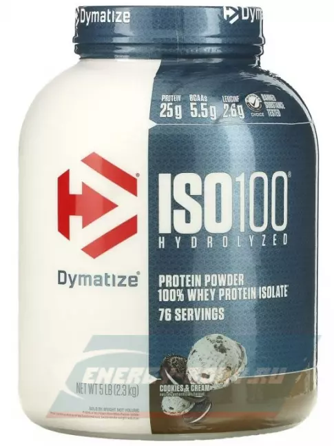  Dymatize ISO100 Hydrolyzed 2300 г, Бисквит со сливками