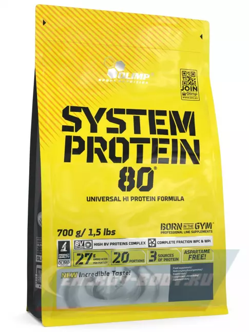  OLIMP System Protein 80 700 г, Клубника