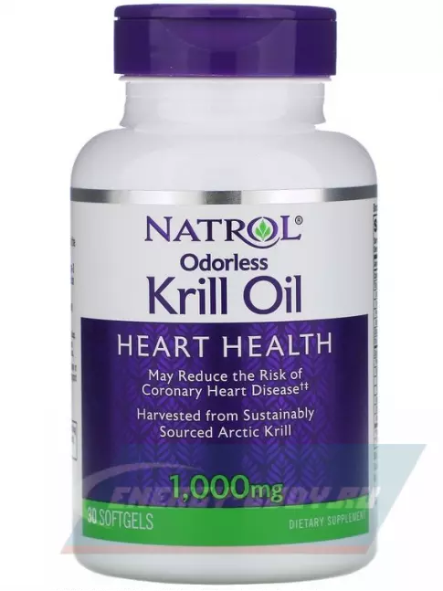 Omega 3 Natrol Odorless Krill Oil 30 капсул