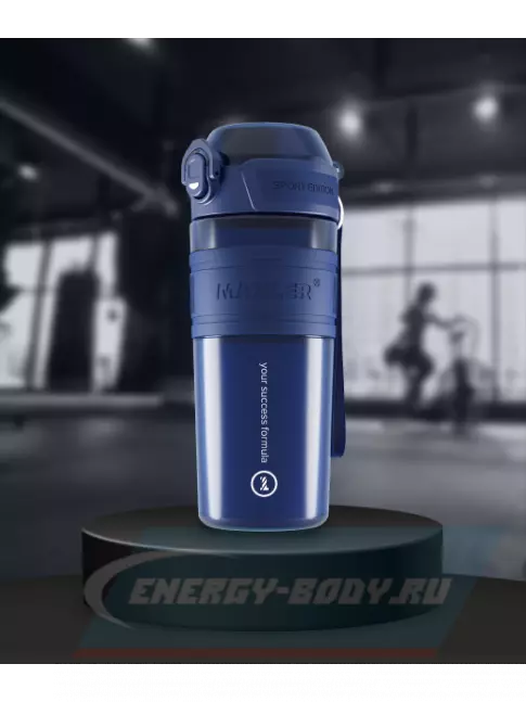  MAXLER Shaker Bottle Sport Edition 750 мл, Темно-синий