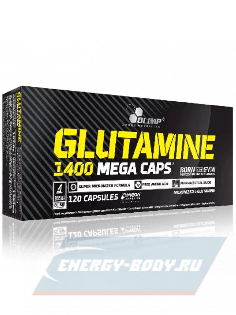 Глютамин OLIMP GLUTAMINE 1400 MEGA CAPS 120 капсул, Нейтральный