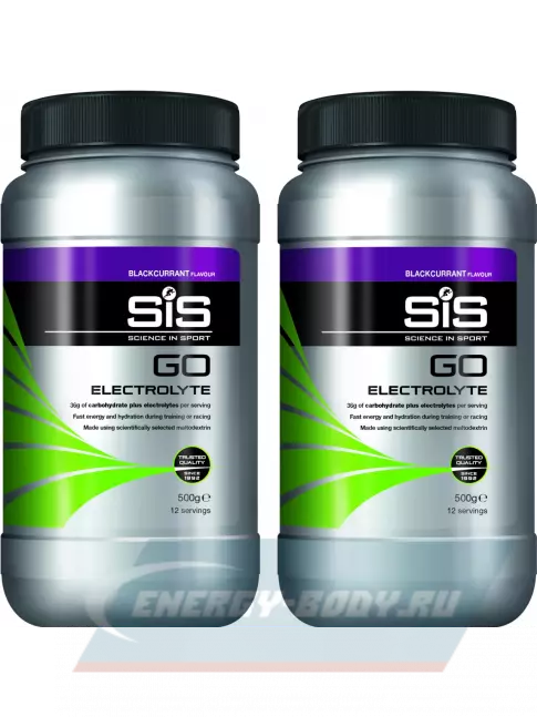  SCIENCE IN SPORT (SiS) GO Electrolyte Powder 2 x 500 г, Черная смородина