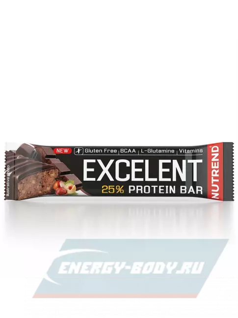 Батончик протеиновый NUTREND Excelent Protein Bar 85 г, Шоколад с орехами