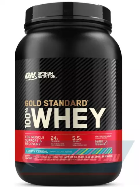  Optimum Nutrition 100% Whey Gold Standard 900 г, Фруктовые хлопья