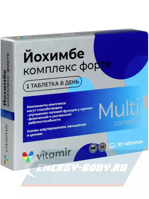  ВИТАМИР Йохимбе комплекс 30 таблеток