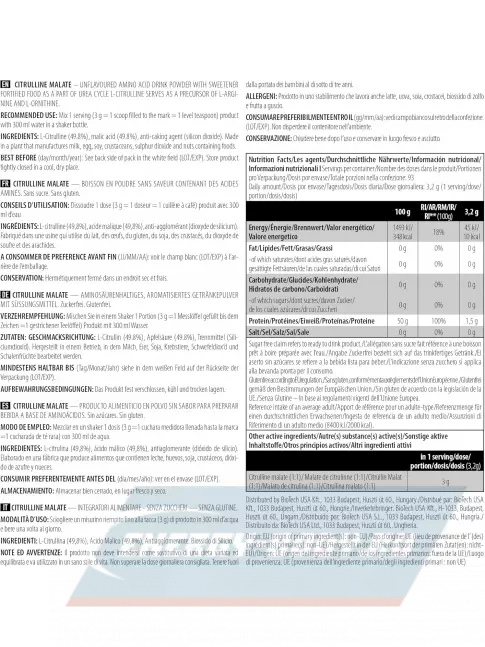 BiotechUSA Citrulline Malate 300 г, Натуральный BiotechUSA Citrulline Malate 300 г, Натуральный