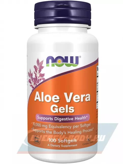 NOW FOODS Aloe Vera Gels 10.000mg 100 гелевые капсулы NOW FOODS Aloe Vera Gels 10.000mg 100 гелевые капсулы