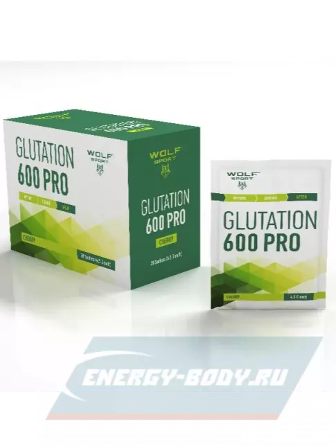 Глютамин WolfSport Glutation 600 PRO 20 x 4,5 г, Вишня