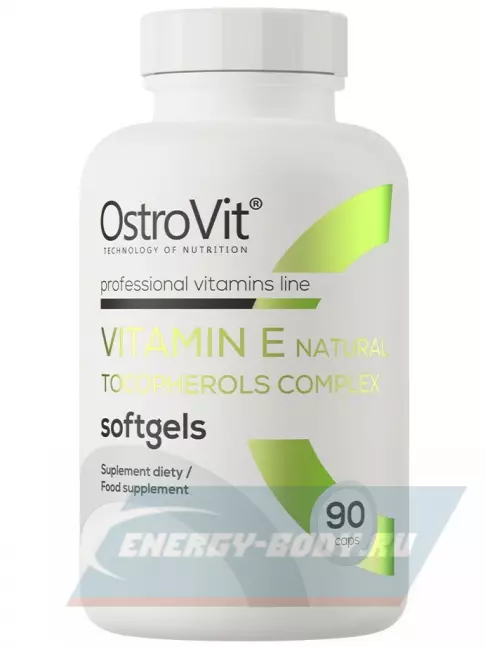  OstroVit Vitamin E Natural Tocopherols Complex 90 капсул