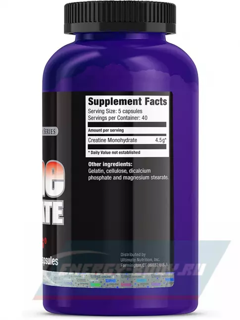  Ultimate Nutrition Micronized Creatine Monohydrate 200 капсул