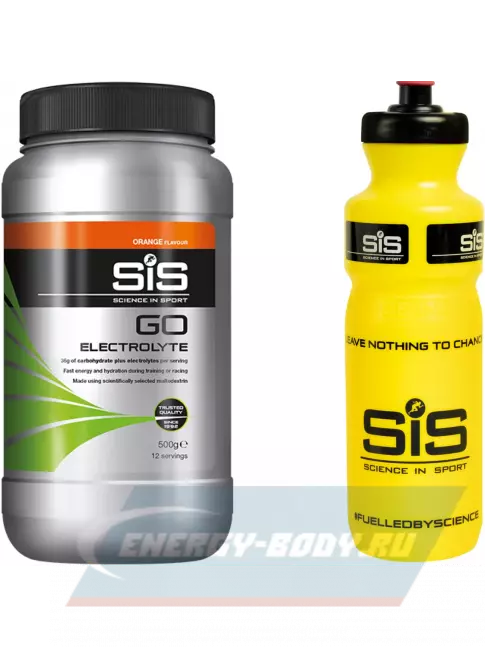  SCIENCE IN SPORT (SiS) GO Electrolyte + Бутылочка желтая Апельсин №1