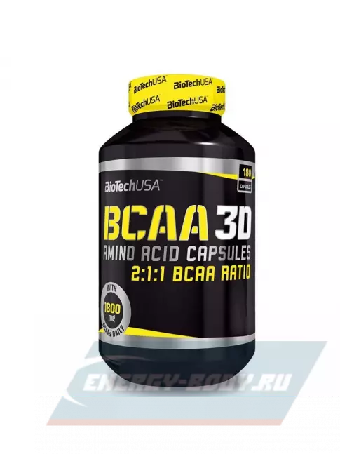ВСАА BioTechUSA BCAA 3D 2:1:1 180 капсул