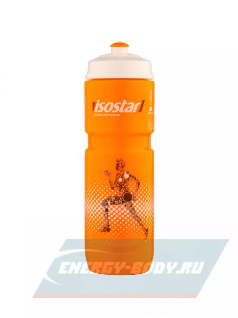  ISOSTAR Спортивная бутылочка Isostar 800 мл Оранжевая с белой крышкой 800 мл, Оранжевый